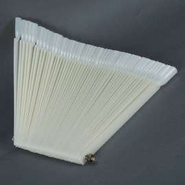 50 Pcs / 100 Pcs Fan-shaped Nail Art Tips Sticks Polish Gel Practice Tool (50 Pieces, Natural)