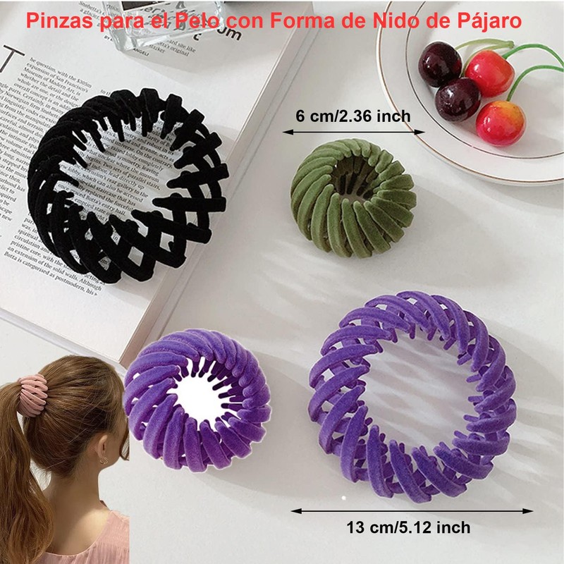 WADY Pinzas para el Pelo con Forma de Nido de
