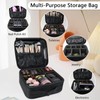 SLUMAZI Travel Makeup Bag Makeup Cosmetic Train Case Organizer Portable
