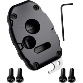 Cutting NOT Required for Honda Key Fob Cover Shell Made in USA fits Honda Accord Civic CRV Pilot and More - Better Than OEM Key Case - Custom Fit Durable Design Check Fitment (Black, 3 Button)