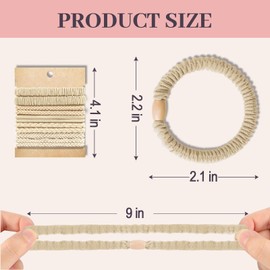 JIIRS 10PCS Boho Hair Ties,Elastic Bracelets in 5 Styles,Elastic Hair Ties, Hair Bands For Ponytails,Bracelets Hair Ties for Thick or Thin Hair,Hair Ties No-Damage For Daily Life, Sport, Working(Set1)