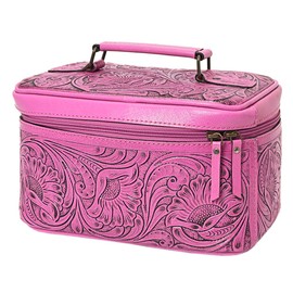 American Darling Jewelry Case Hand Tooled Genuine Leather Western Women Bag | Jewelry Organizer | Jewelry Box | Jewelry Box for Women | Organizer Case | Travel Jewelry Case
