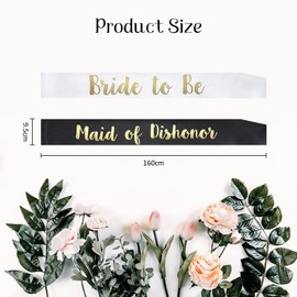 Bachelorette Party Sashes, 8 Pack Hen Party Sash Bride to Be Sash Bridesmaids Sash Set, Bachelorette Party Accessories Set for Bridal Shower Engagement Party