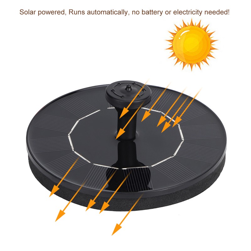 Solar Powered Floating Fountain Bird Bath Water Pump Garden Pond