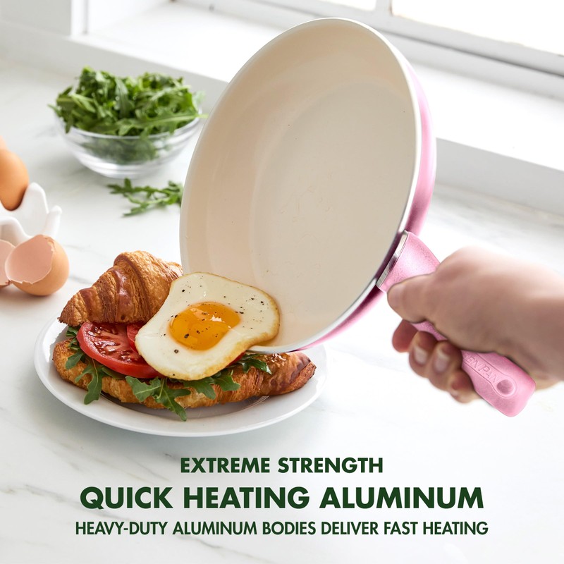 GreenPan Rio Healthy Ceramic Nonstick 8" Frying Pan Skillet and