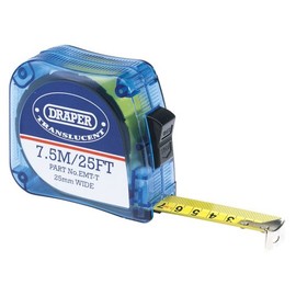 Draper 64982 Translucent Tape 7.5M/25Ft-25