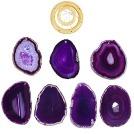 mookaitedecor Agate Wind Chime Mobile, Crystal Stone Wind Chimes for Home Garden Patio Indoor Outdoor Decor