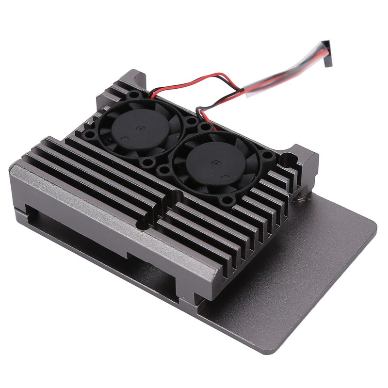 Aluminum Alloy Cooling Case Heat Dissipation Enclosure with Fan for