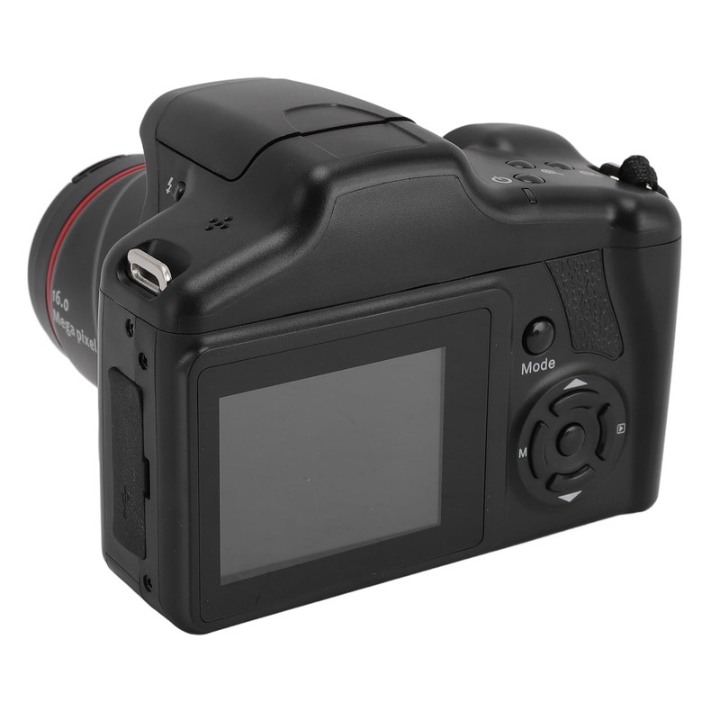16MP Digital Camera, 180° Flip Screen Compact Camera 1080P Video