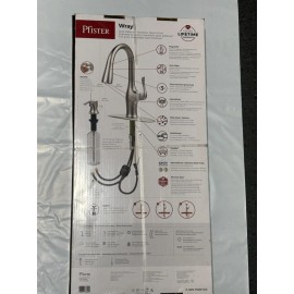 Pfister Wray F-529-7WRYGS Single-Handle Sprayer Kitchen Faucet Stainless
