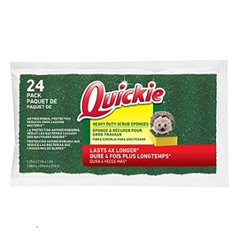Quickie 2052201 Scrubbing Sponge, 24-Pack, Long Lasting, Heavy Duty, Kitchen and Bathroom Scrubbing Sponge