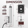 RVMARINEPAT 12V Linear Actuator High Speed 14mm/s Linear Motion Actuator
