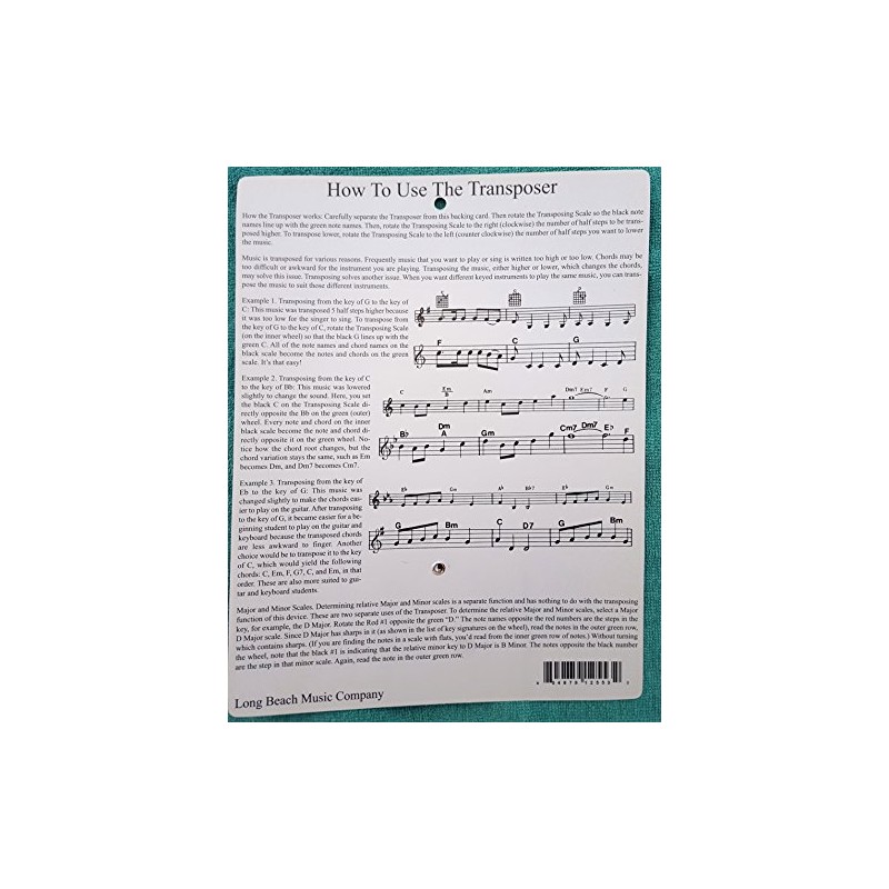 Music Transpose Tool for Notes, Chords and Key Signature