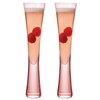 Pink Crystal Champagne Flutes Set of 2 – 5oz Handcrafted