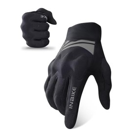 INBIKE - Guantes ligeros para motocicleta con visualización táctil y nudillos protectores para BMX, ATV, MTB, equitación, moto