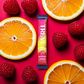 TREVIâ„¢ Sugar Free Electrolytes - Drink Mix Hydration Powder Packets - 28 Count - Raspberry Lemonade