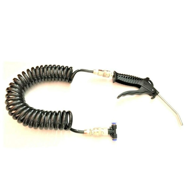 Compressed Air Gun 5 m Spiral Hose T-Piece Blow Gun