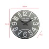 Rebecca Mobili Wall Clock, Wall Clock, Gray, Mdf, Round, Modern