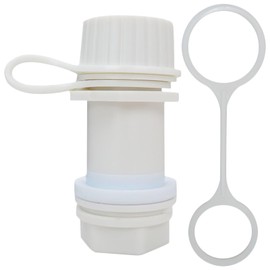 Suifaqi Upgrade Cooler Replacement Threaded Drain Plug with Plastic Tethered Cap for Ice Chest