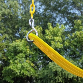 Gorilla Playsets 04-0002-Y/Y Deluxe Swing Belt - Yellow with Yellow Chains