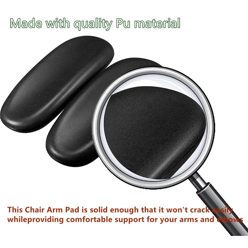 1 Pair Office Chair Armrest Replacement Pads, Universal Office Chair