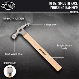 Dead On Tools-10oz Smooth Face Finishing Hammer,(DOH10S11)