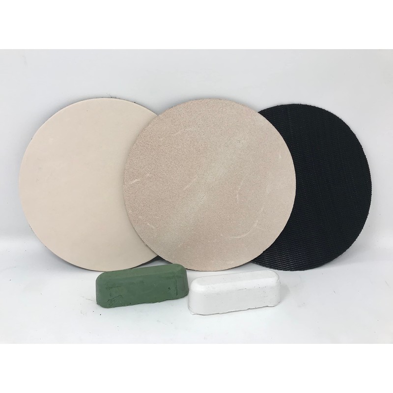Super Strop 5 in Leather Honing Polishing Discs with White