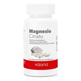 Citrato De Magnesio 90 Capsulas -500mg Vizana Nutrition