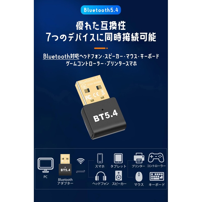 (Industry-Leading Bluetooth 5.4 Technology & Driver Not Required) Bluetooth Adapter,