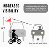 RAXCONN Wheelchair Safety Flag, Bicycle Safety Flag, Polyester Full Color