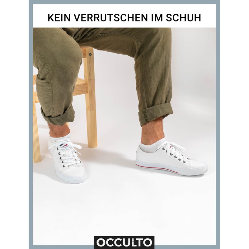 Occulto Men's & Women's Trainer Socks Pack of 6, Pack