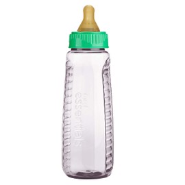 NUK - Gerber First Essentials Clearview Bottle in Assorted Colors with Latex Nipple, 9-Ounce