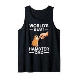 Funny Hamster Design For Men Dad Father Dwarf Hamster Lover Tank Top