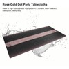 Rose Gold Dot Party Tablecloth Waterproof Polka Dot Design Rectangular