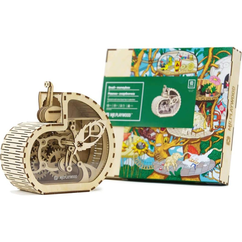 Wise Elk Snail Wooden Mechanical Model Kit