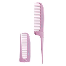 Beth VESS [Made in Japan] [Outlet] Folding Comb Produced in Japan Produce Moisturizing Beauty Ingredients Formulated Natural Mineral Ore Blend Negative Ion Far Infrared Radiation Brushing Hair Blow