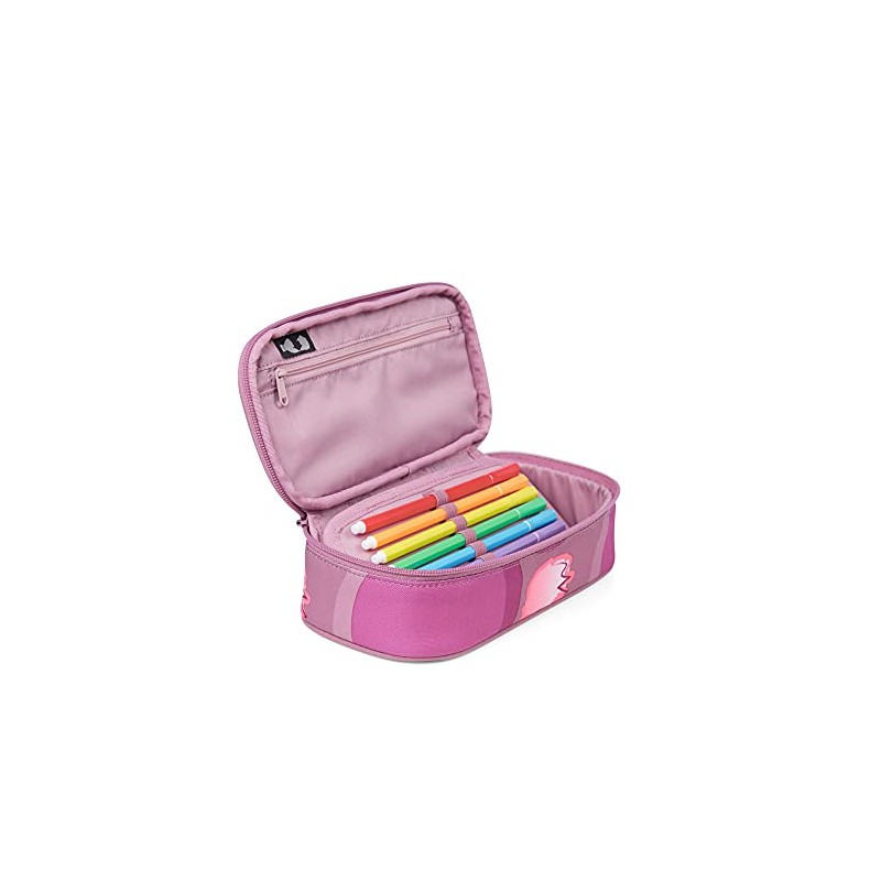 Satch Pencil Case Large Divider Compartment Set Square, Walking Clouds