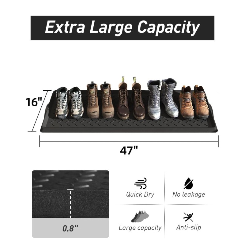 SUP Extra Large Boot Tray 48 Inch Boot Storage Heavy