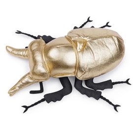 FRANKIEZHOU Golden Beetle Model Toy,Fake Beetle Plush Stuffed Animal Toy-Yellow 13",Soft Toy for Kids,Home Decor,Hugging Toy