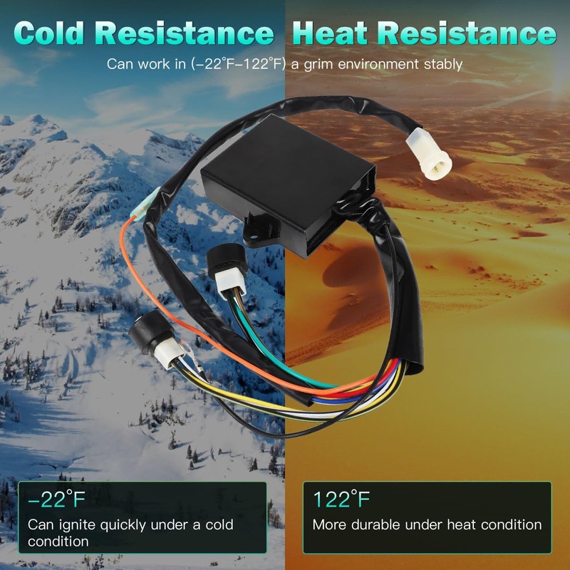 SCITOO CDI BOX Module Ignition Coil for Yamaha Warrior 350