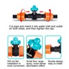 5m Garden Irrigation Kit 9/12 Hose Spray Nozzle Automatic Watering
