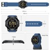 GOLDEN HOUR Ultra-Thin Minimalist Sports Waterproof Digital Watches Men with