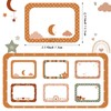Nezyo 144 Pieces Boho Name Tag Stickers for Students Rainbow