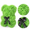 LINKLO Rose Bear Rose Teddy Bear -10 inch Artificial Rose
