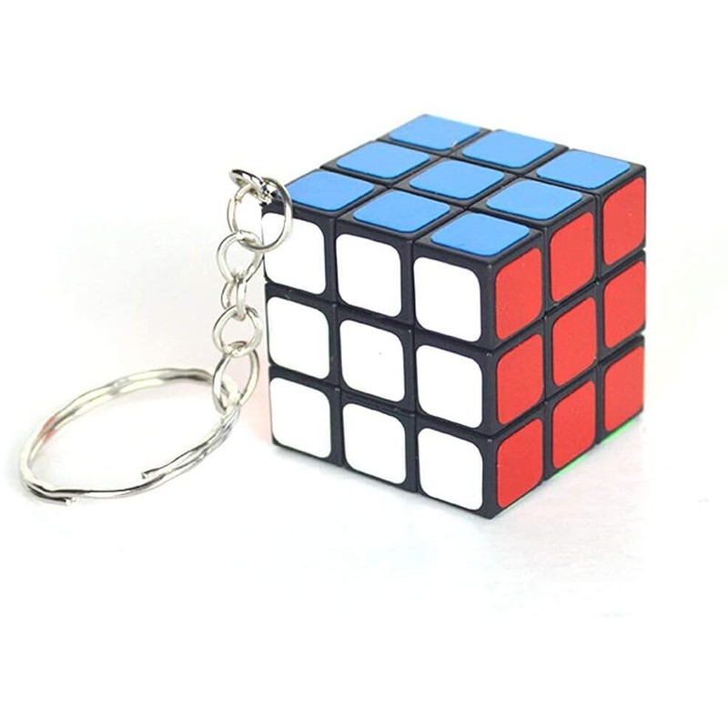 1Pc Mini 3X3 Keychain Cube Keyring Cube Stickerless Bright Speed