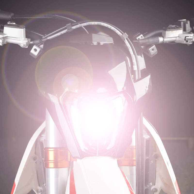 CHANGCHENG Dirt Bike Headlight Led，66W 3000lm Universal Motorcycle LED Headlight