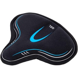 YBEKI Comfortable bicycle saddle cover is filled with gel and high density foam to make it elastic and soft. It is suitable for most wide bicycle saddles (blue)