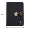 A5 Vintage Lockable Journal with Heart-Shape Lock & Key 160