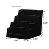 Deflecto 4 Tier 4 Pocket Landscape Business Card Holder Black
