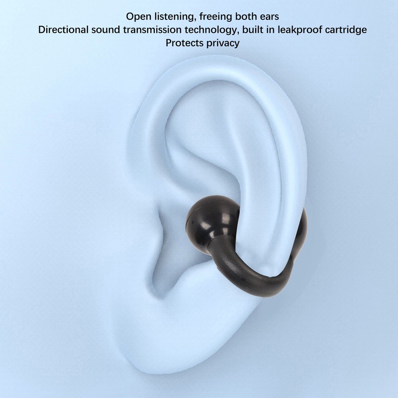 Clip On Wireless Earphone Bluetooth 5.3 Stereo Single Ear Open